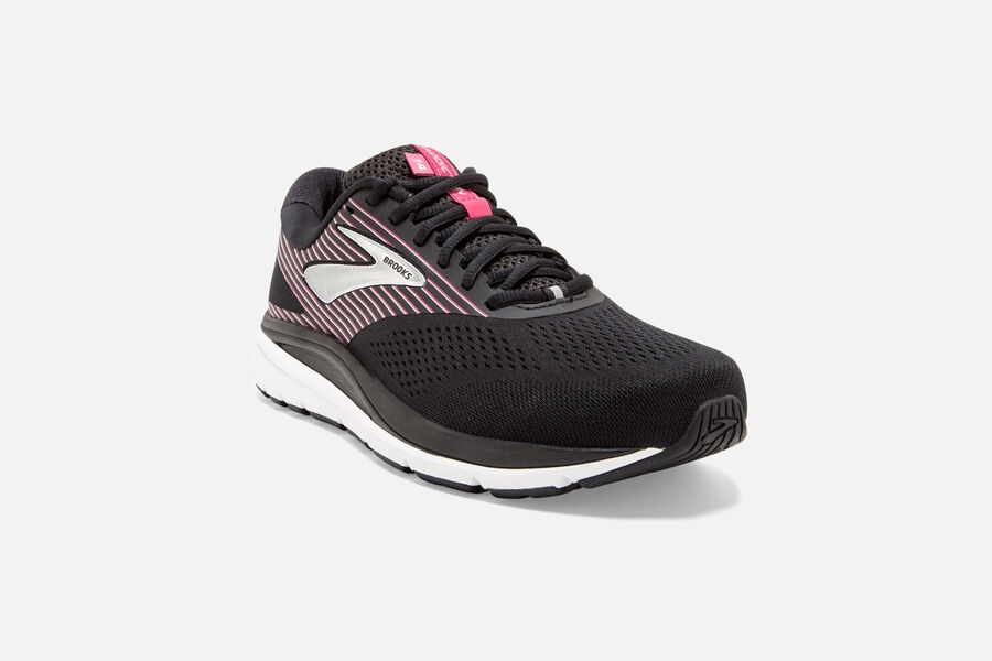 Brooks Addiction 14 Road Loopschoenen Dames - Zwart/Roze/Zilver - 713284AZJ